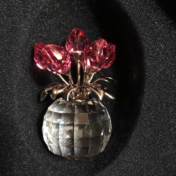 swarovski crystal rose tulips RETIRED RARE - Picture 2 of 3